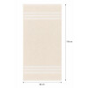 Toalla de Baño en Aldogón 66x135cm Lady Crema