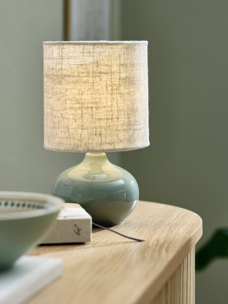 Lámpara mesa EIVIN Ø15xA25cm porcelana Lámpara mesa EIVIN Ø15xA25cm porcelana