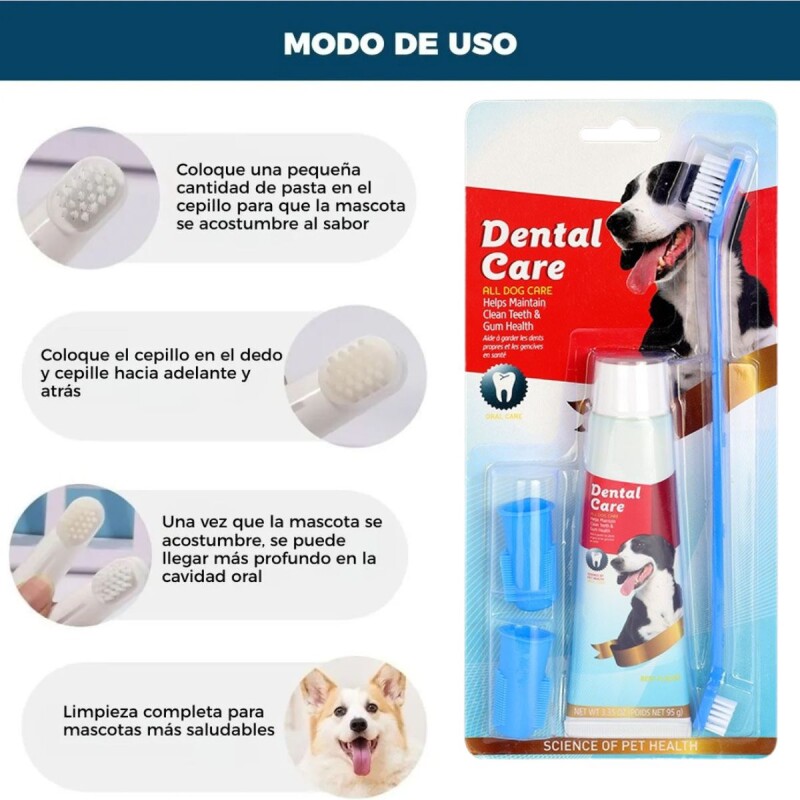 KIT DE LIMPIEZA DENTAL PARA PERROS KIT DE LIMPIEZA DENTAL PARA PERROS