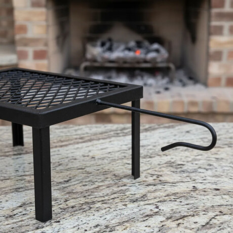 Parrilla para Parrillero y Estufa a Leña para Asado y Carnes Negro