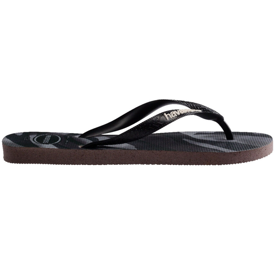 Sandalias de Hombre Havaianas Top Camu Negro - Gris