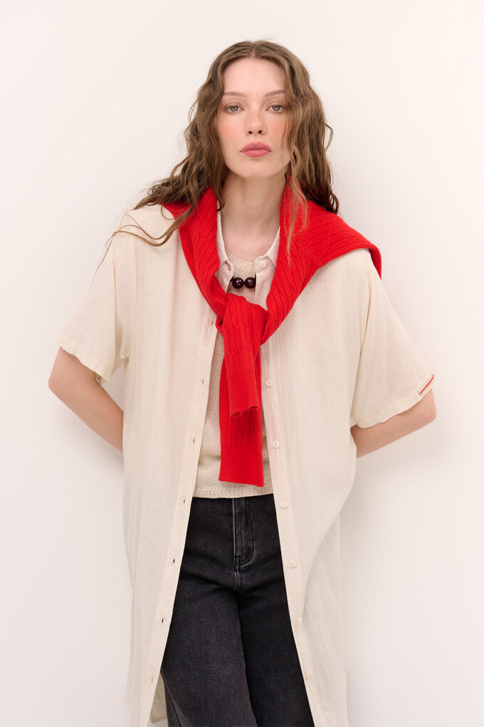 CARDIGAN OCHOS ROJO