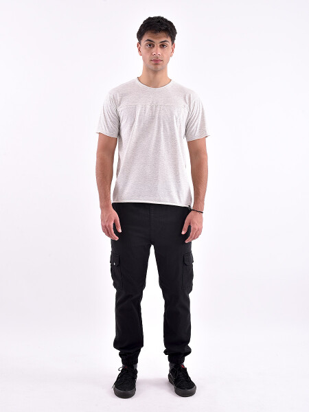 REMERA CHICAGO REGULAR BEIGE MELANGE