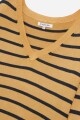 Sweater escote V rayas AZUL MARINO