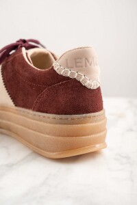 Zapatilla Combinada Berenjena