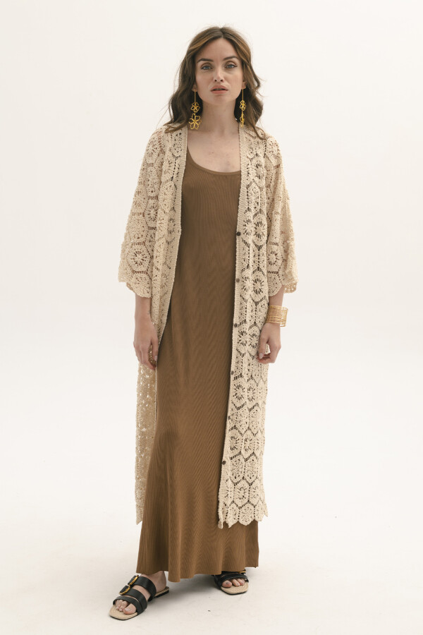 SACON CROCHET BEIGE