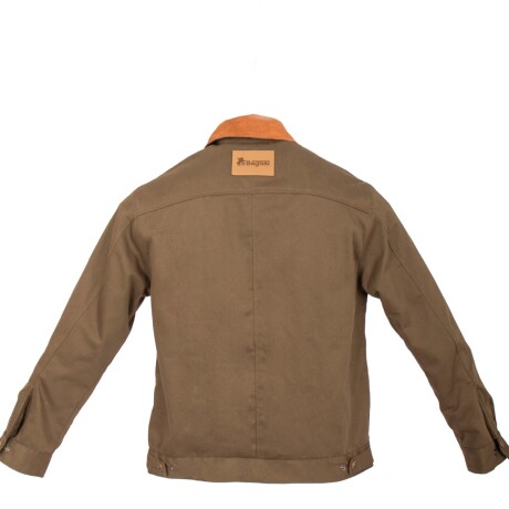 Campera Gabardina De Algodon Verde