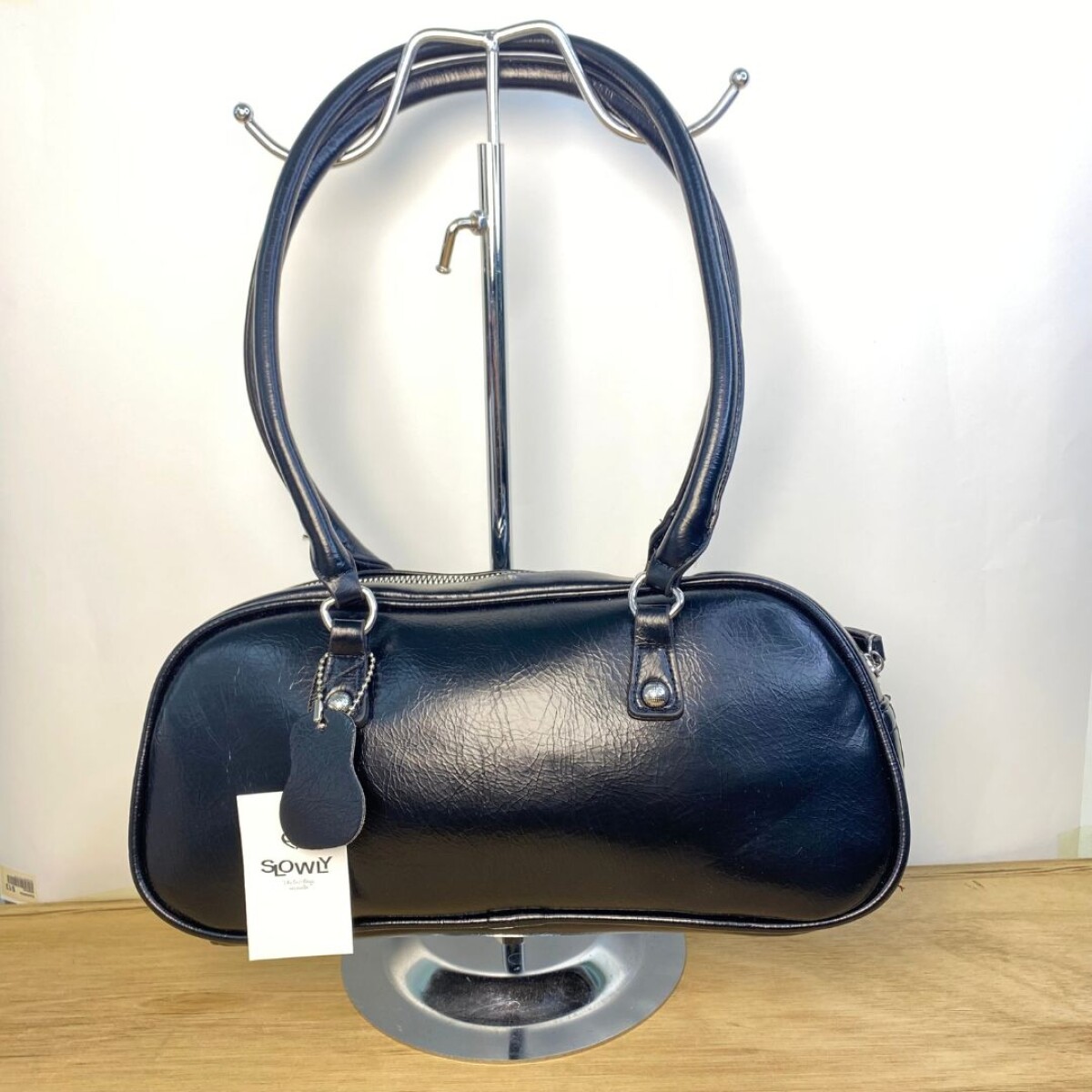 Cartera Cuerina Slowly - Negro 