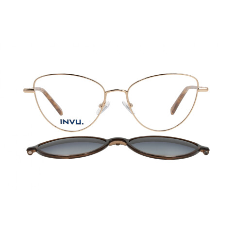 INVU Clip-On 32503A col Gold/Brown Invu Clip-on 32503a Col Gold/brown