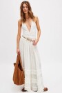 BRYNN MAXI SKIRT Blanco
