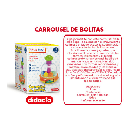 Juego de Mesa Didacta Carrousel de Bolitas Niños Niñas 001