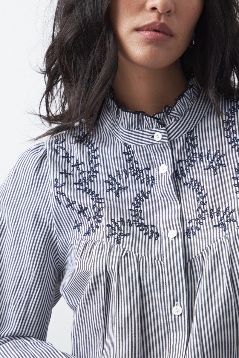 CAMISA FIRA Negro/Blanco