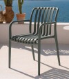 Silla de Exterior Atenas Gris