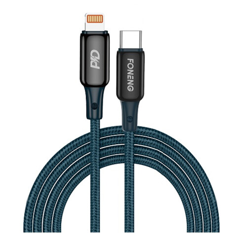 Cable De Datos Foneng X87 Usb Tipo C A Lightning CABLE FONENG X87 TIPO IPHONE