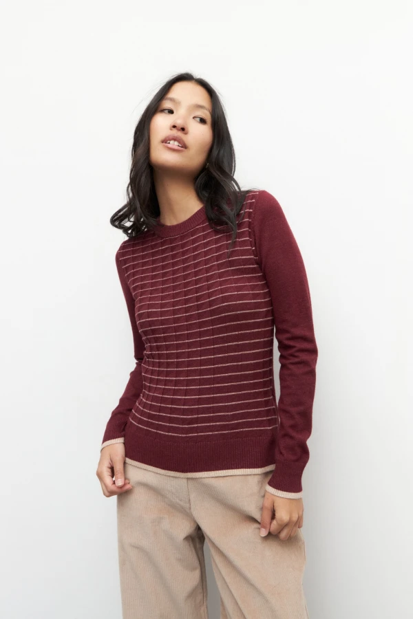 SWEATER ROADSTER Bordó
