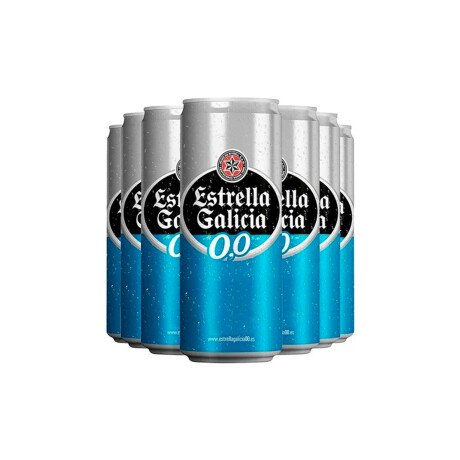 Cerveza Estrella Galicia 0.0% Lata 24 unidades 330 ml