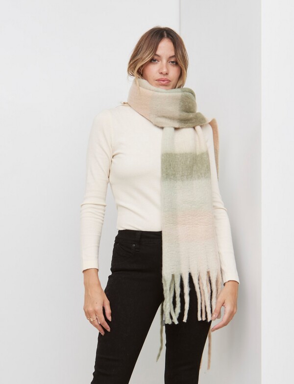 Bufandon Soft Colorblock OLIVA/MULTI