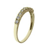 Anillo de compromiso medio sin fin de oro amarillo 18k con cironias Anillo de compromiso medio sin fin de oro amarillo 18k con cironias