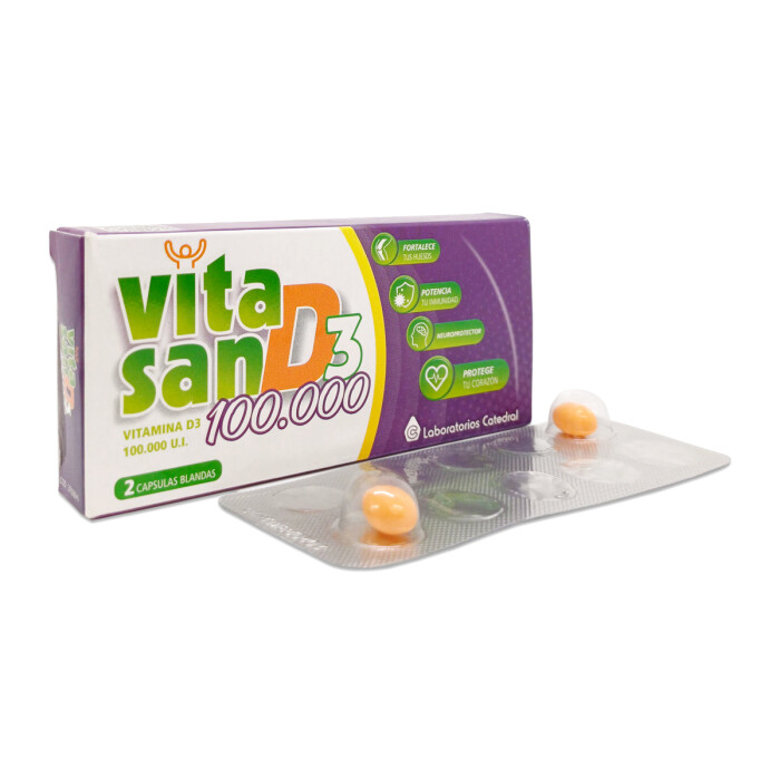VITASAN D3 100.000 CJ X 2 CAPS. única