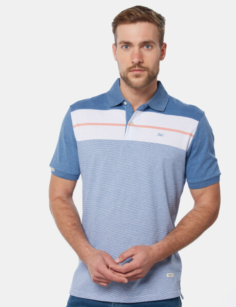 POLO JERSEY RAYADA Piedra