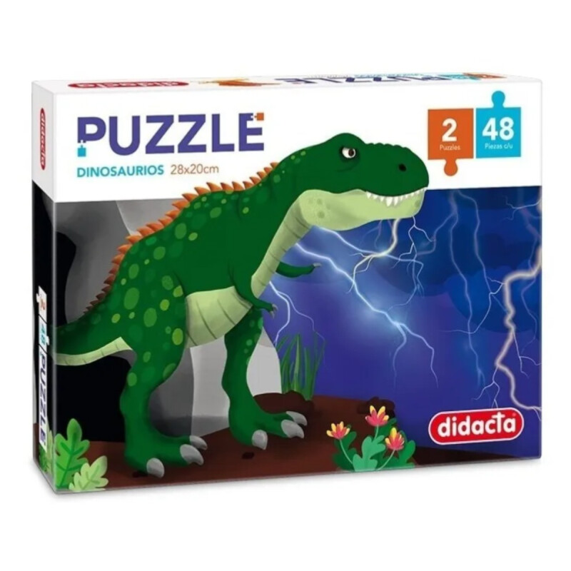 Juego de Mesa Puzzle Dinosaurios 2x48 Juego de Mesa Puzzle Dinosaurios 2x48