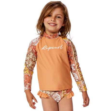 Lycra Rip Curl Wanderer Girl Estampado Naranja