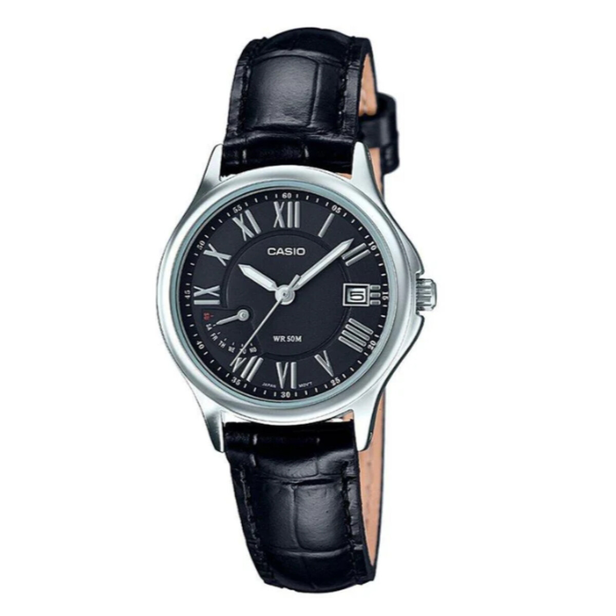 Reloj CASIO LTPE116L-1AVDF en Cuero Negro Esfera 28mm 