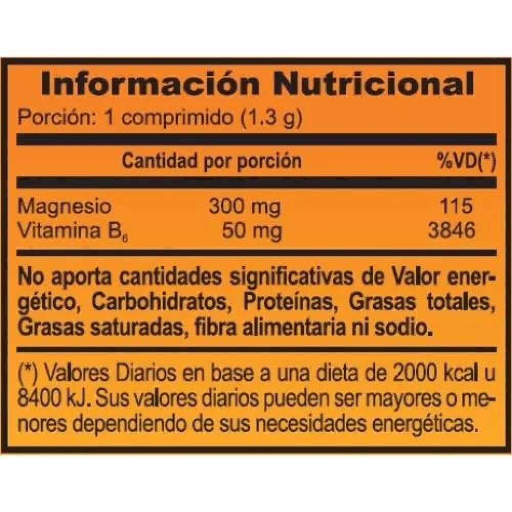 Magnesium + B6 Natural Life | 100 Comprimidos Magnesium + B6 Natural Life | 100 Comprimidos