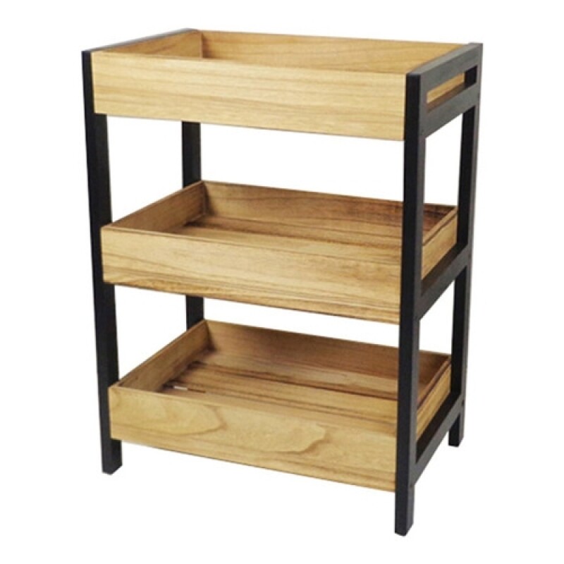Estantería de madera Selecta con 3 estantes Estantería de madera Selecta con 3 estantes