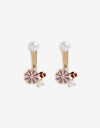 Aros Pasantes Color Aros Pasantes Lady Bug - Dorado