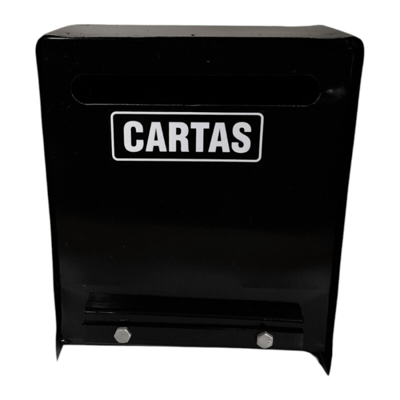 Buzón metálico para cartas Negro