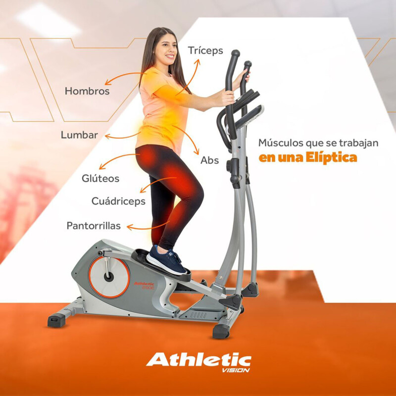 Elíptica Athletic 290E Plateado