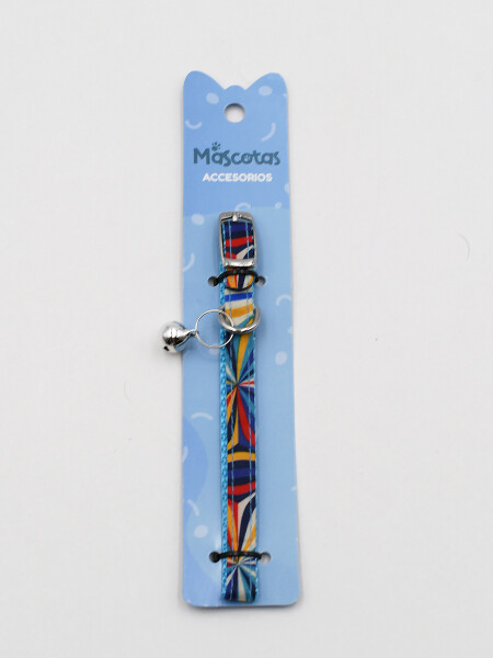 COLLAR ESTAMPADO CELESTE (V)