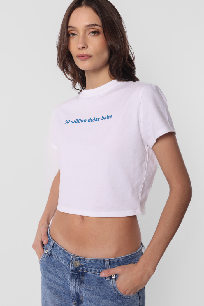 Baby Tee Gain Blanco