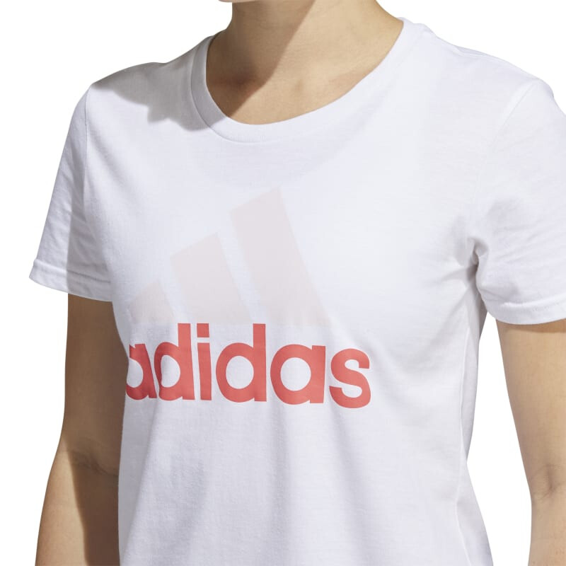 Remera Adidas de Mujer - HH8997 Blanco-rosado