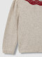 Chaqueta De Punto Cuello Especial Piedra Melange