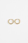 Aros acero grueso small dorado