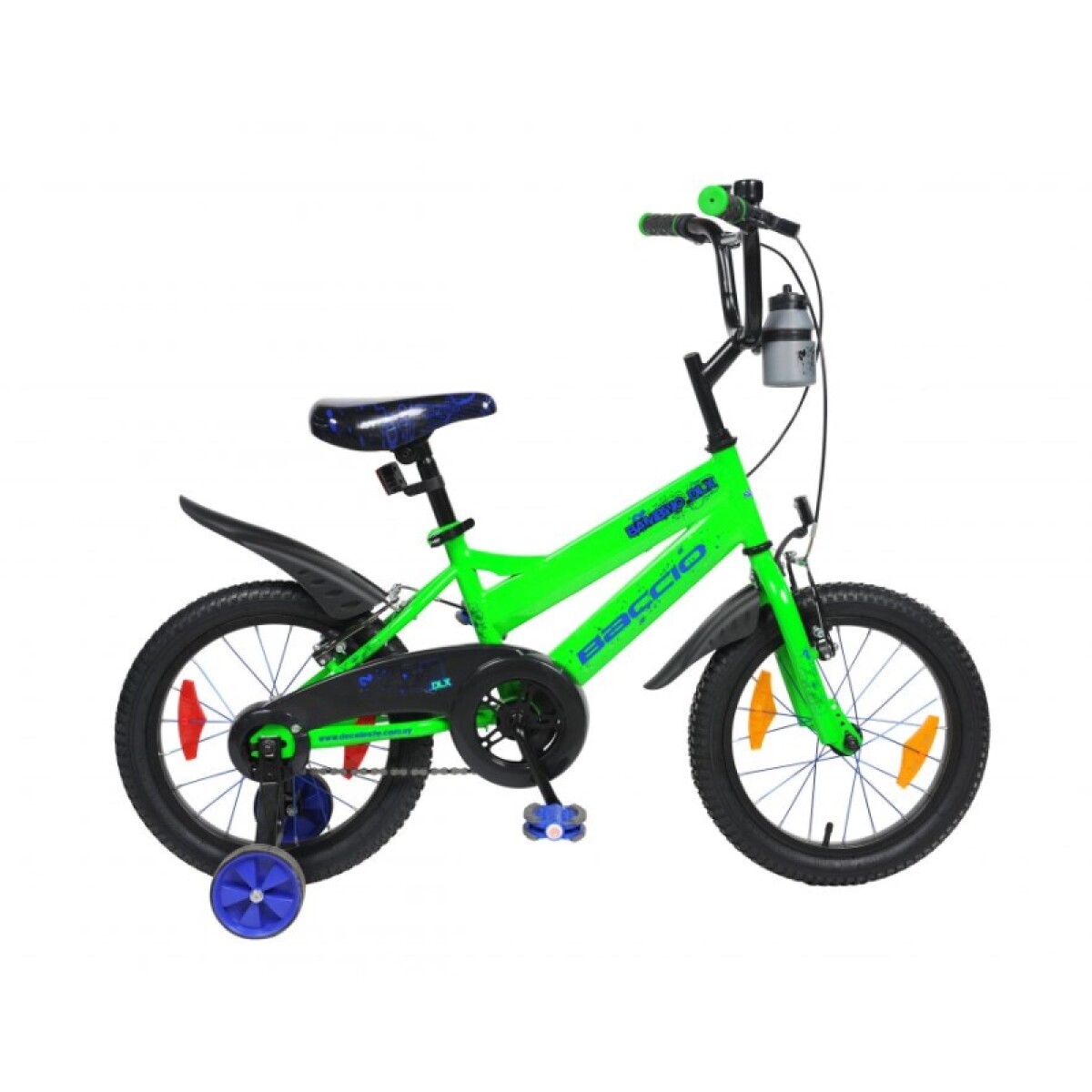 Bicicleta Baccio R.16 Niño Bambino Dlx - Verde / Azul 