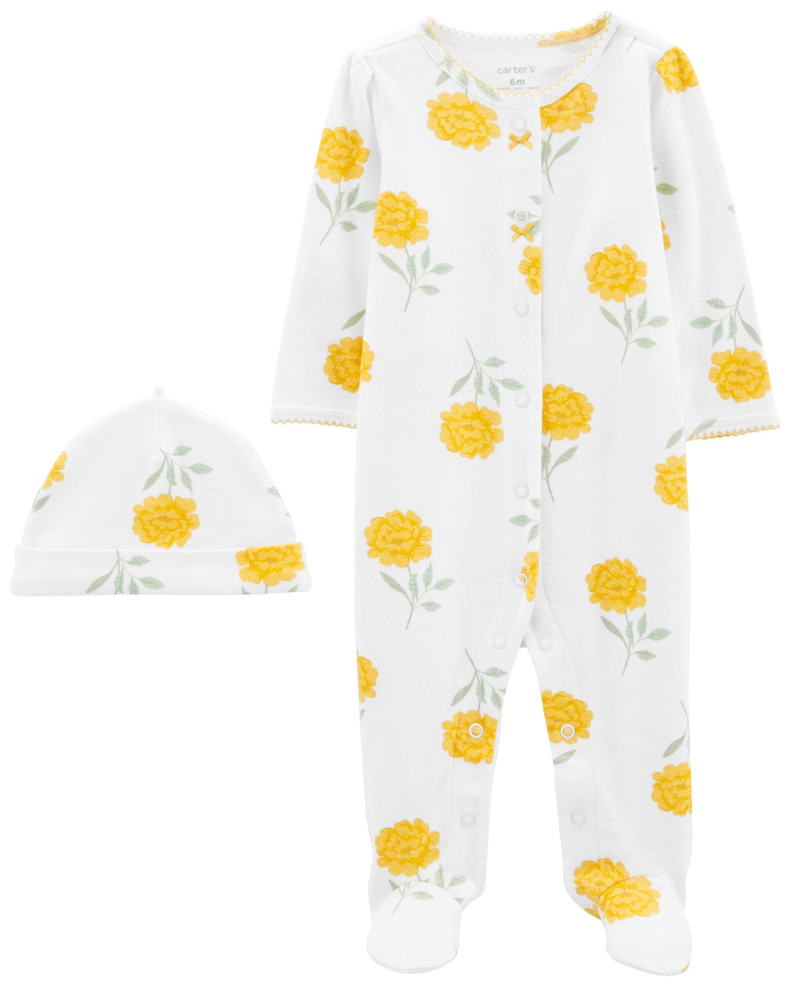 Pijama una pieza de algodón con pie más gorro Pijama una pieza de algodón con pie más gorro