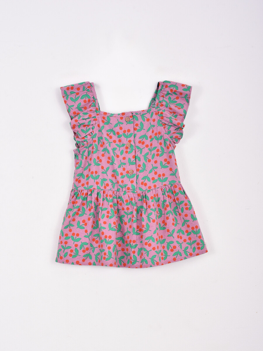 CONJUNTO BLUSA Y PANTALON - ROSADO 