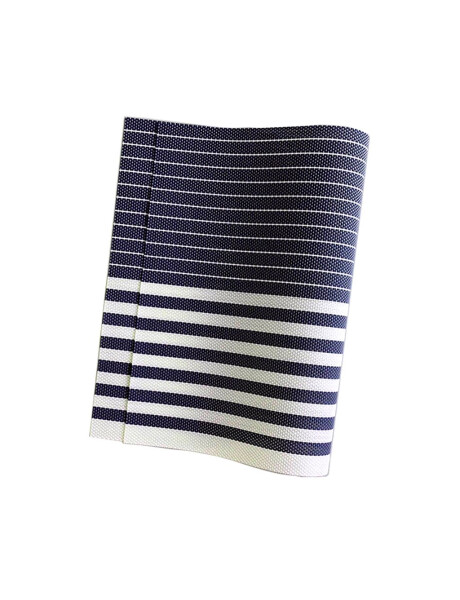 INDIVIDUAL PVC RAYAS 45x30CM AZUL/BLANCO INDIVIDUAL PVC RAYAS 45x30CM AZUL/BLANCO