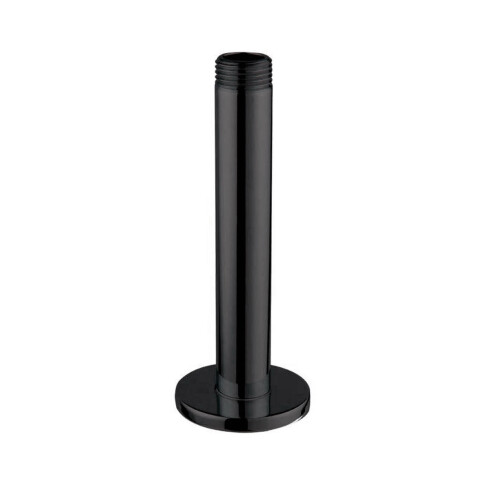 GRIFERIA BRAZO DE DUCHA VERTICAL NEGRO MATE BAÑO 12CM NEGRO