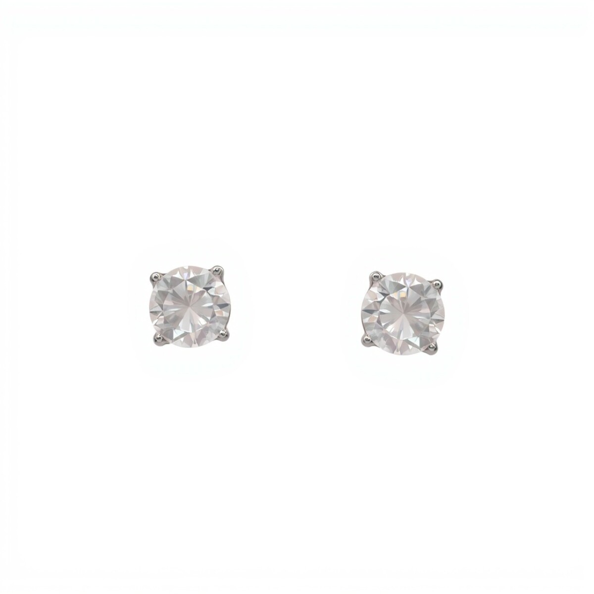 Caravanas Circulo-Plata 925-Piedra Zirconia-CA3104 - conpiedra 