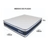 Colchon Espuma 2 Plazas Sin Espuma Plast Doble Eurotop 30cm Azul Colchon Espuma 2 Plazas Sin Espuma Plast Doble Eurotop 30cm Azul