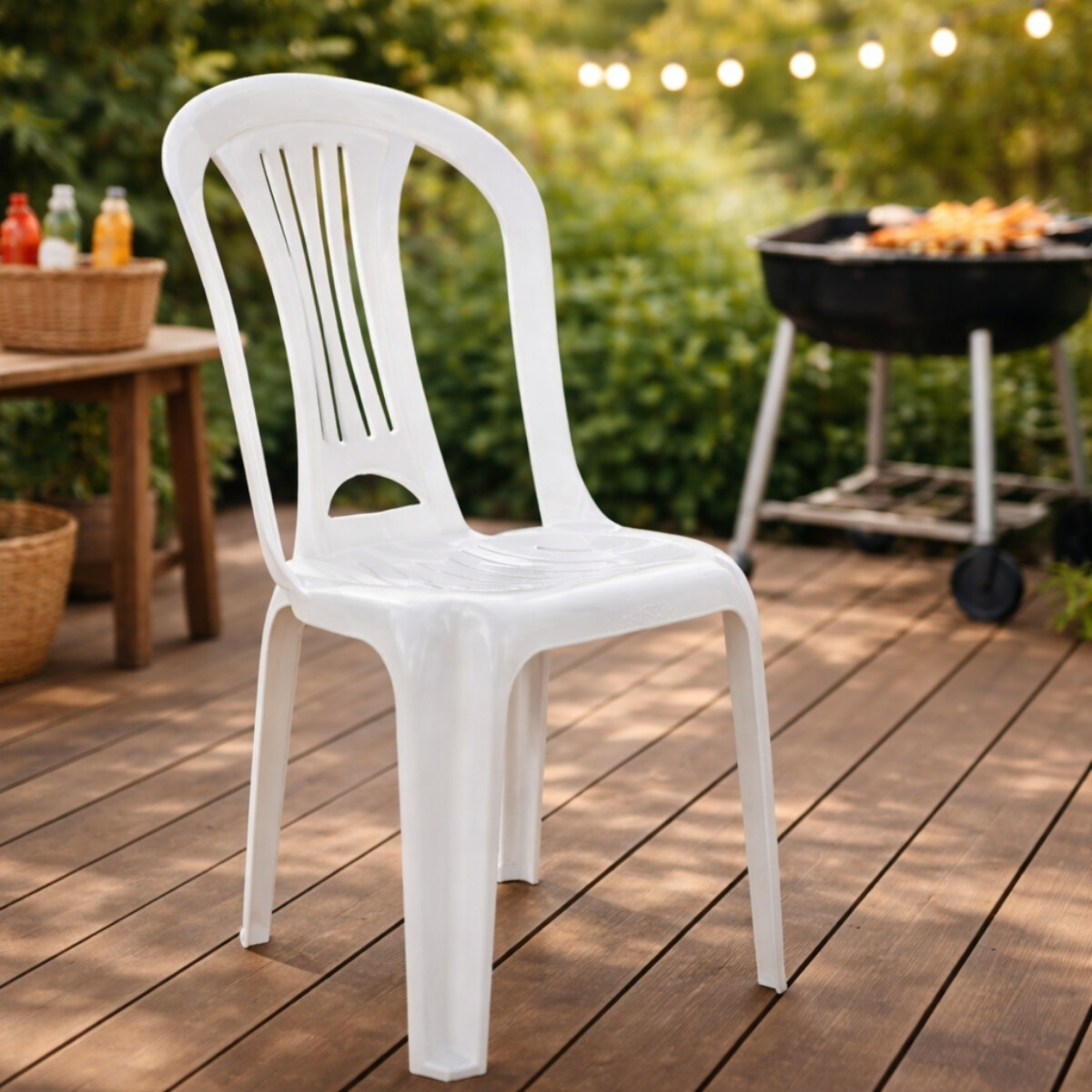 Silla Bistró sin apoya brazos - BLANCO 
