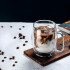 Taza De Vidrio Doble Pared Aislamiento Con Asa Té Café 380ml Taza De Vidrio Doble Pared Aislamiento Con Asa Té Café 380ml