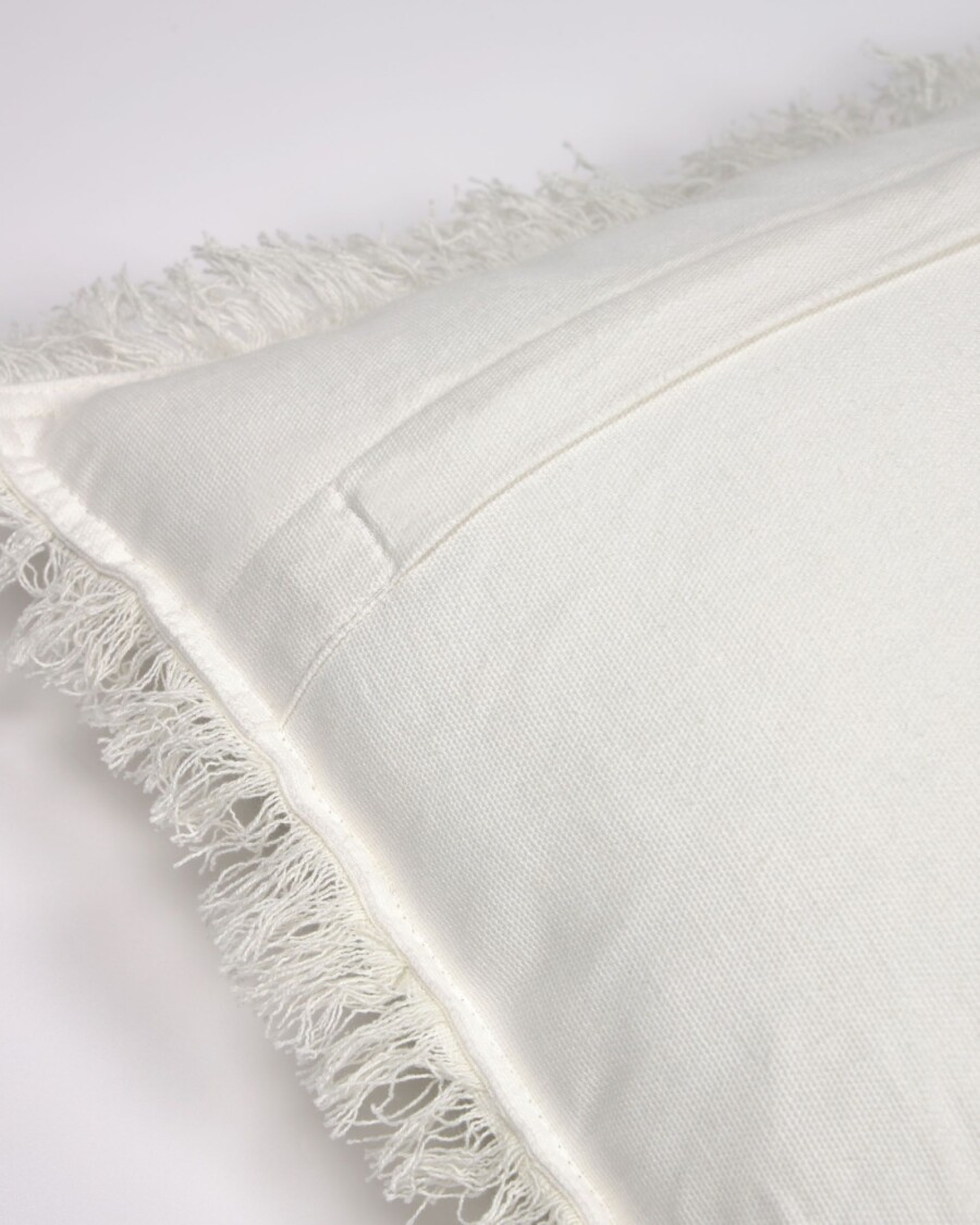 Almohadón Shallow 100% algodón blanco de 30 x 50 cm