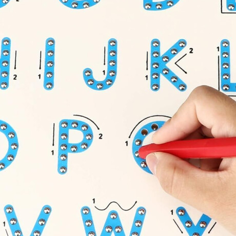 Juego educativo abecedario Azul