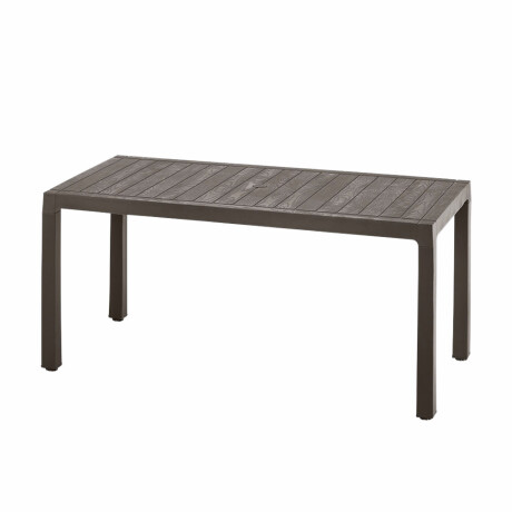 Mesa Plegable Rectangular Plástica Barú Rimax Int/Ext Jardín - Mocca — HTS