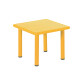 Mesa Cuadrada de Plástico y Metal para Niños 60x60cm Dorado